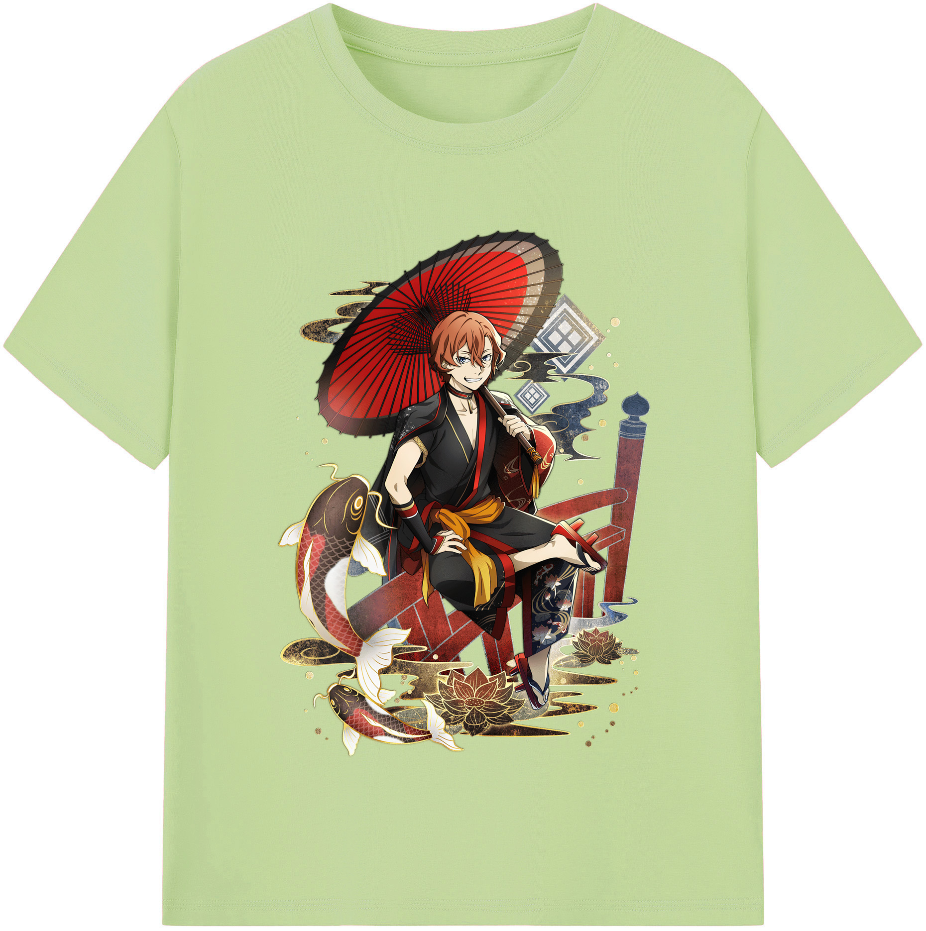 （画像用） 文豪ストレイドッグス Bungo Stray Dogs 綿100％半袖Tシャツ（フロントプリント）